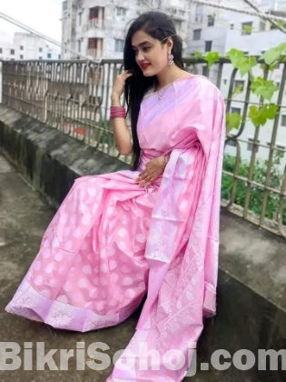 Soft Silk Indian-Inspired Katan Saree
